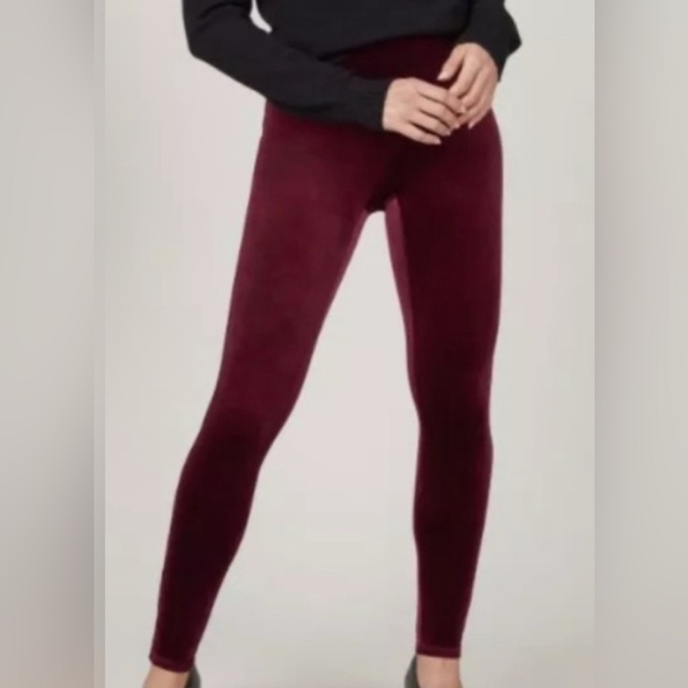SPANX Burgundy Leggings